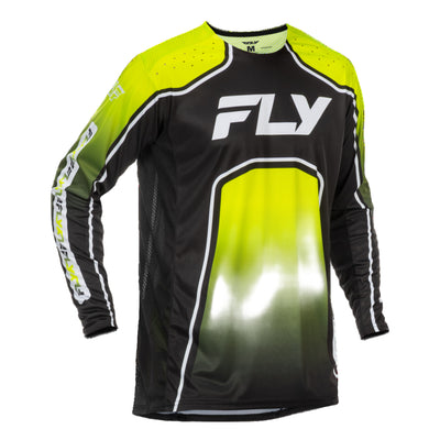 Fly Racing Rayce BMX Race Jersey-Lime/Black/White