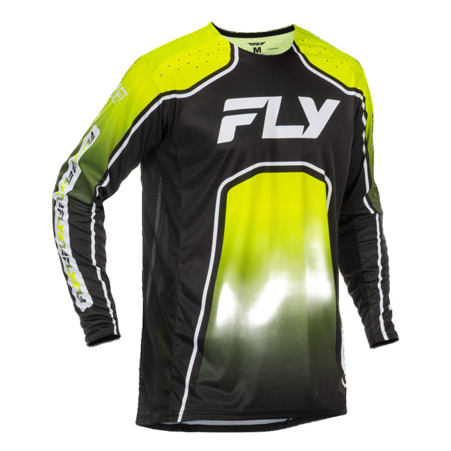 Fly Racing Rayce BMX Race Jersey-Lime/Black/White - 1