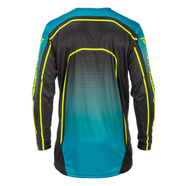 Fly Racing Rayce BMX Race Jersey-Teal/Black/Lime - 2