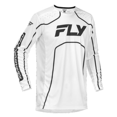 Fly Racing Rayce BMX Race Jersey-White/Black