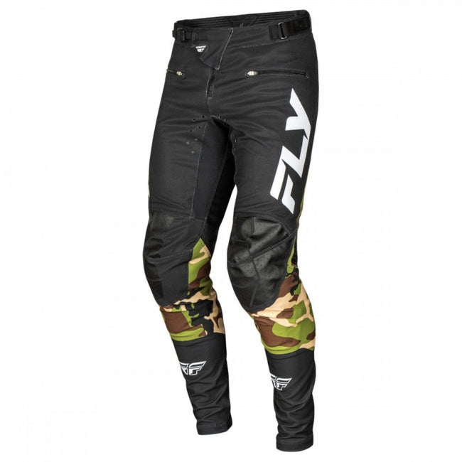 Fly Racing Rayce BMX Race Pants-Black/Camo - 4