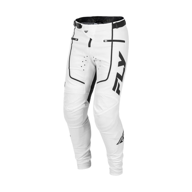 Fly Racing Rayce BMX Race Pants-White/Black - 2