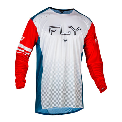 Fly Racing Rayce BMX Race Jersey-Red/White/Blue