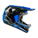 Fly Racing Rayce Repeat BMX Race Helmet-Black/Blue - 2