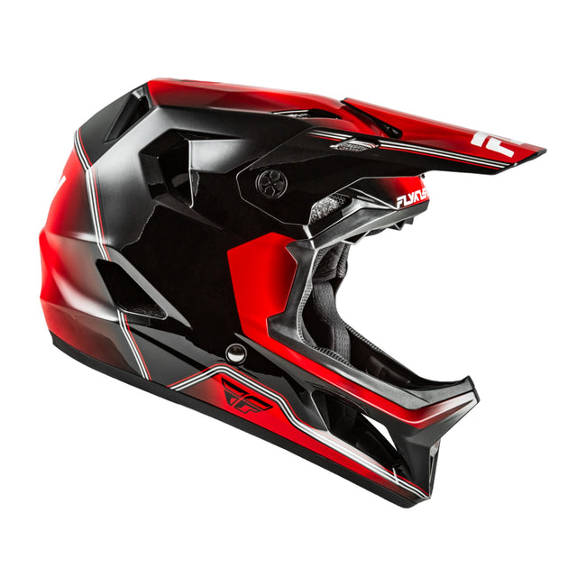 Fly Racing Rayce Repeat BMX Race Helmet-Black/Red - 2