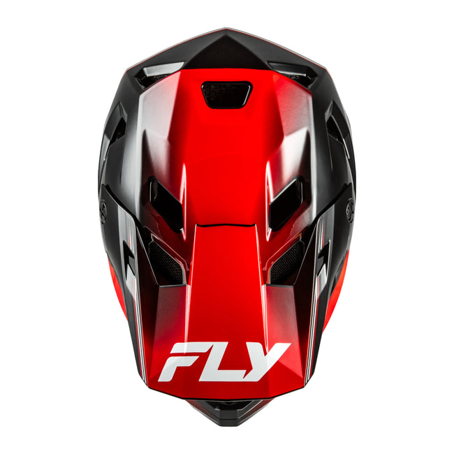 Fly Racing Rayce Repeat BMX Race Helmet-Black/Red - 3