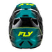 Fly Racing Rayce Repeat BMX Race Helmet-Black/Teal/Hi-Viz - 4