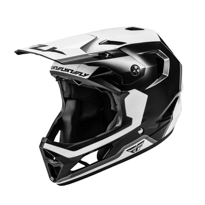 Fly Racing Rayce Repeat BMX Race Helmet-Black/White