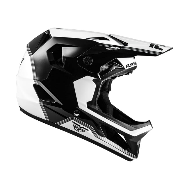 Fly Racing Rayce Repeat BMX Race Helmet-Black/White - 2