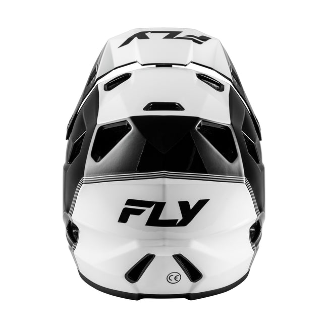 Fly Racing Rayce Repeat BMX Race Helmet-Black/White - 3