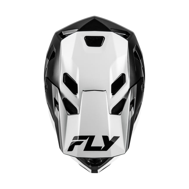 Fly Racing Rayce Repeat BMX Race Helmet-Black/White - 4