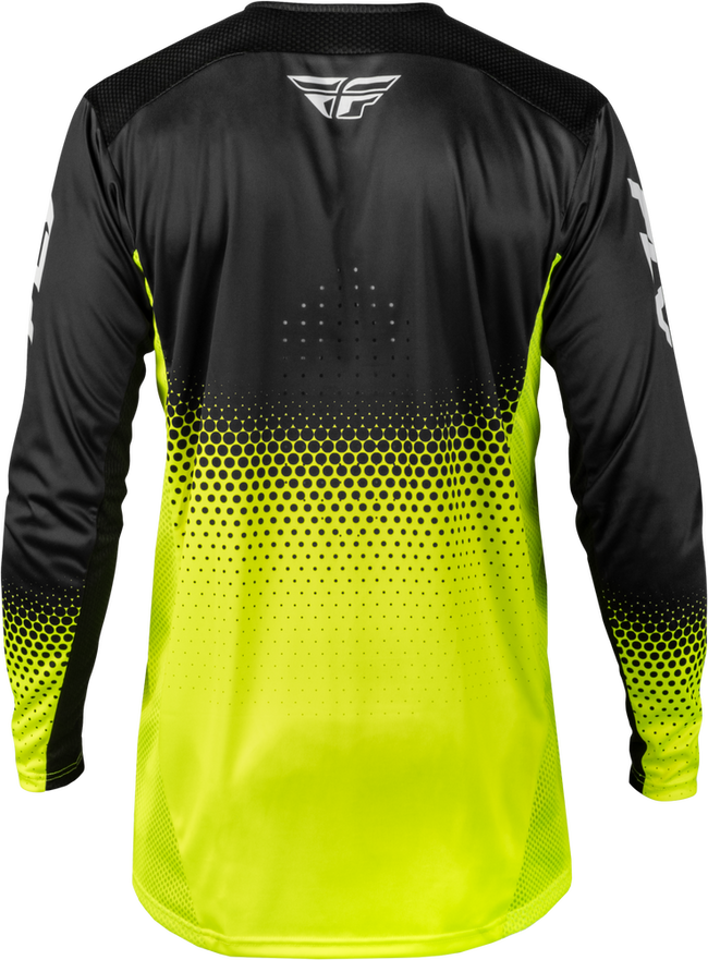 Fly Racing Rayce Sonar BMX Race Jersey-Hi-Viz/Black/White - 2