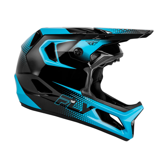 Fly Racing Rayce Sonar BMX Race Helmet-Black/Electric Blue - 1