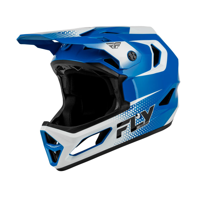 Fly Racing Rayce Sonar BMX Race Helmet-Blue/White/Black - 2