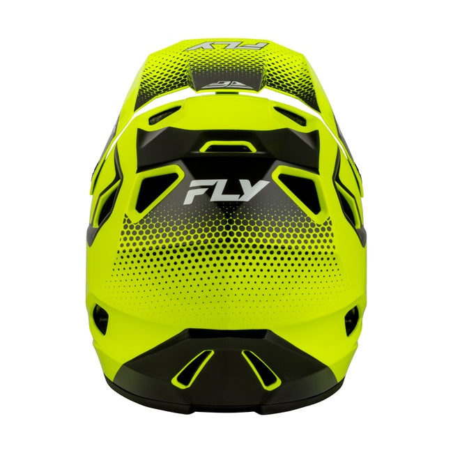 Fly Racing Rayce Sonar BMX Race Helmet-Hi-Vis/Black/White - 4