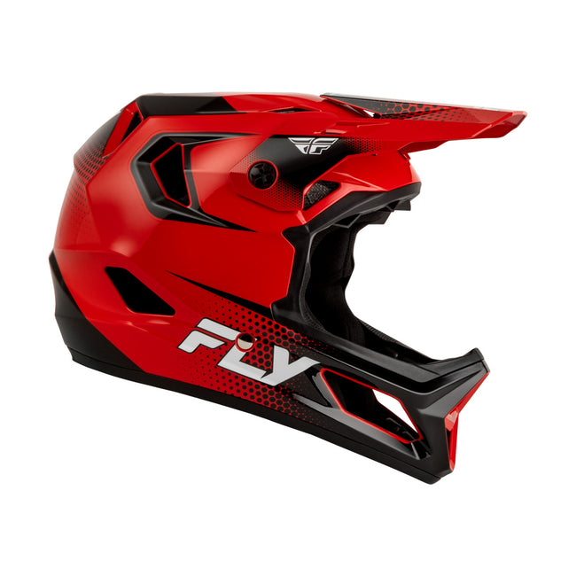 Fly Racing Rayce Sonar BMX Race Helmet-Red/Black/White - 1