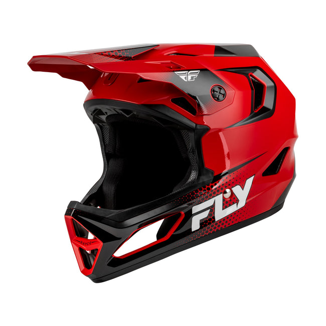 Fly Racing Rayce Sonar BMX Race Helmet-Red/Black/White - 2