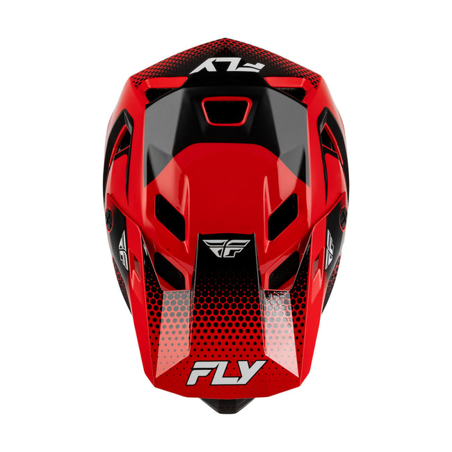 Fly Racing Rayce Sonar BMX Race Helmet-Red/Black/White - 3