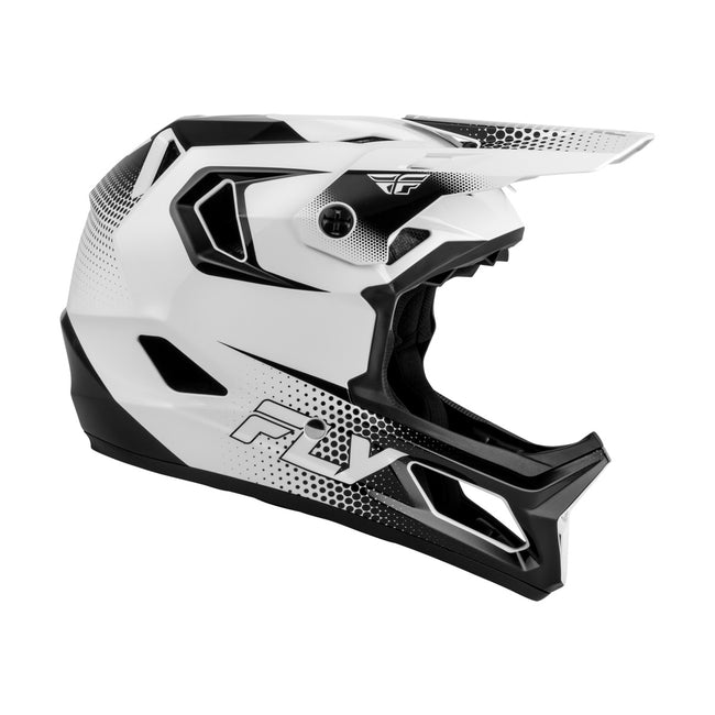 Fly Racing Rayce Sonar BMX Race Helmet-White/Black - 1
