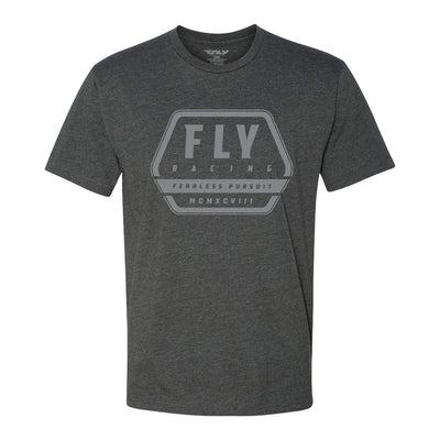 Fly Racing Track T-Shirt-Charcoal