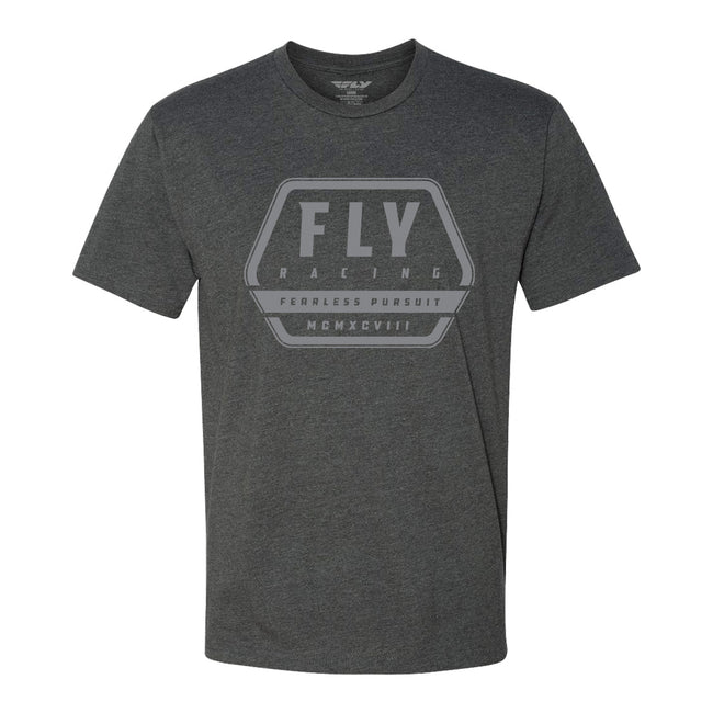 Fly Racing Track T-Shirt-Charcoal - 1