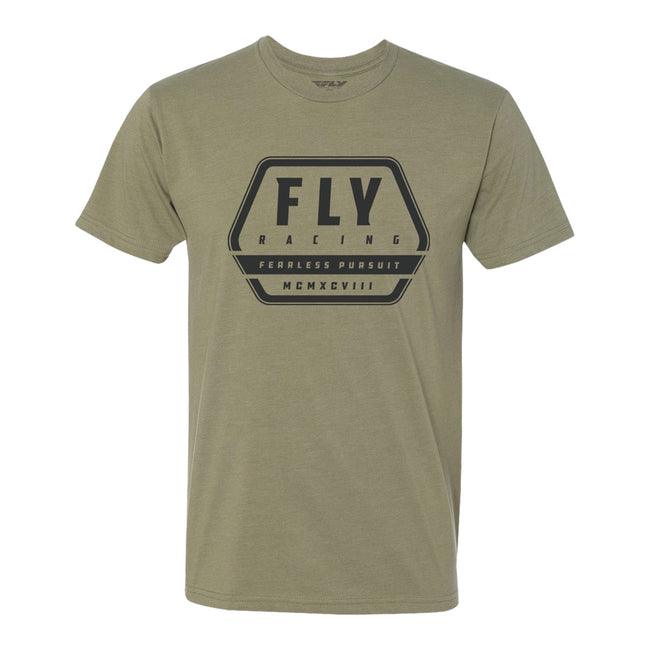 Fly Racing Track T-Shirt-Khaki - 1