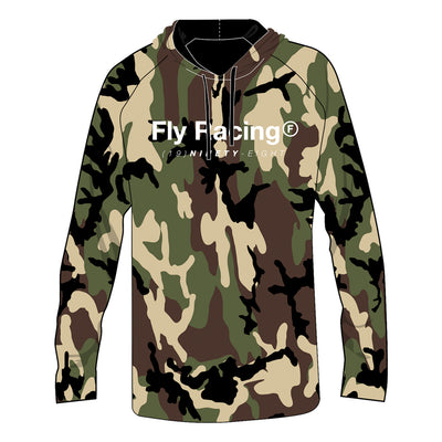 Fly Racing Trademark Hoodie-Army Camo