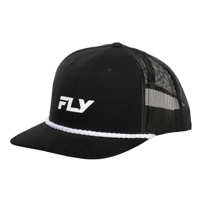 Fly Racing Trucker Snapback Hat-Black - 2