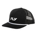 Fly Racing Trucker Snapback Hat-Black - 2