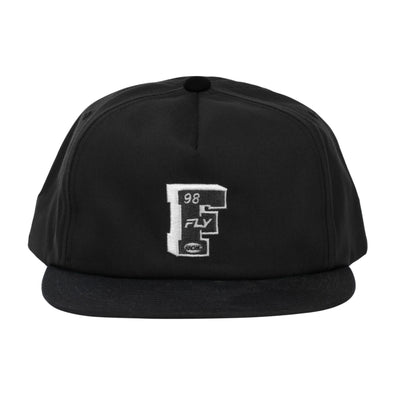 Fly Racing Varsity Snapback Hat-Black