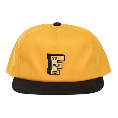 Fly Racing Varsity Snapback Hat-Mustard