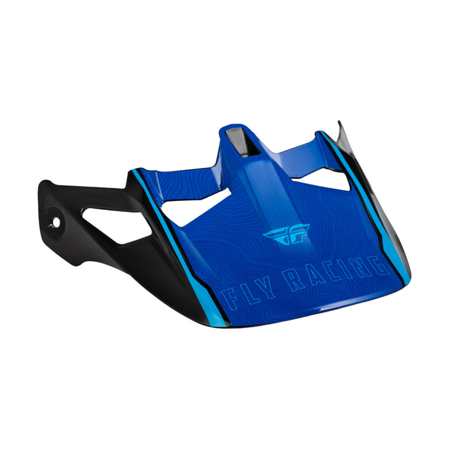 Fly Racing Werx-R BMX Race Helmet Replacement Visor-Blue Carbon - 1