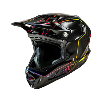 Fly Racing Werx-R Carbon BMX Race Helmet-Flow Black Carbon/Black/Multi