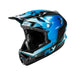 Fly Racing Werx-R Carbon BMX Race Helmet-Flow Black Carbon/Blue/White - 2