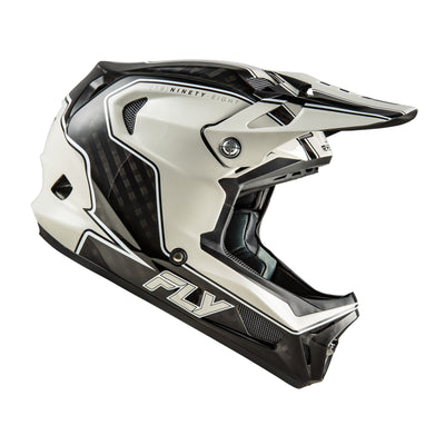 Fly Racing Werx-R Carbon BMX Race Helmet-Flow Black Carbon/Grey