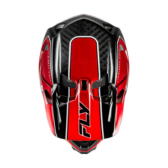Fly Racing Werx-R Carbon BMX Race Helmet-Flow Black Carbon/Red - 4