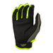 Fly Racing Youth Kinetic BMX Race Gloves-Olive Green/Hi-Viz - 2