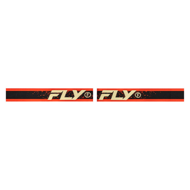 Fly Racing Zone Goggles-Black/Red/Cream W/Silver Mirror/Smoke Lens - 2