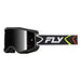 Fly Racing Zone Goggles-Black/White W/Black Mirror/Smoke Lens - 1