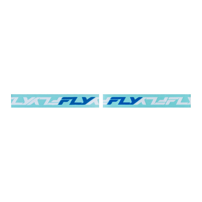 Fly Racing Zone Goggles-Blue/White w/Black Mirror/Smoke Lens - 2