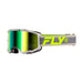 Fly Racing Zone Goggles-Dark Grey/Hi-Vis w/Iridescent Green/Mirror Lens - 1