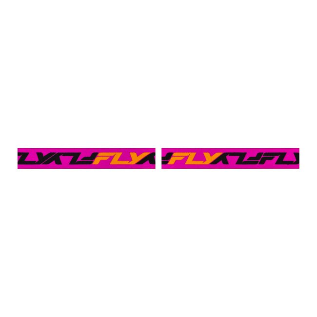 Fly Racing Zone Goggles-Orange/Pink w/Black Mirror/Smoke Lens - 2