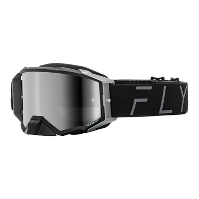 Fly Racing Zone Pro Goggle-Black/Grey with Black Mirror/Smoke Lens