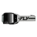 Fly Racing Zone Pro Goggles-Grey/Black W/Black Mirror/Smoke Lens - 1