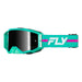 Fly Racing Zone Pro Goggles-Teal/Purple W/Black Mirror/Smoke Lens - 1
