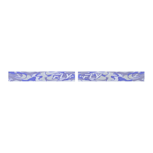 Fly Racing Zone Pro Swirl Goggles-White/Purple w/Purple Mirror Smoke Lens - 2