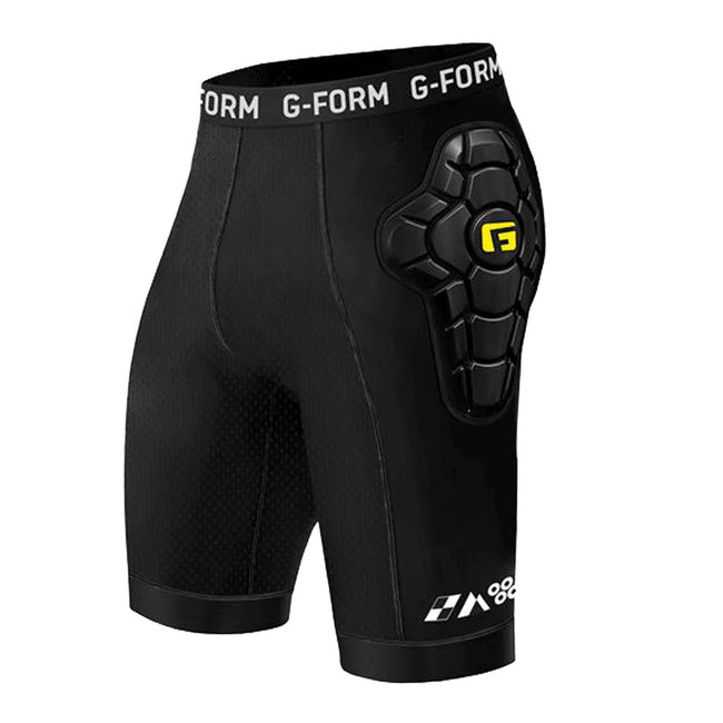 G-Form EX-1 Bike Short Liner-Black/Yellow - 2