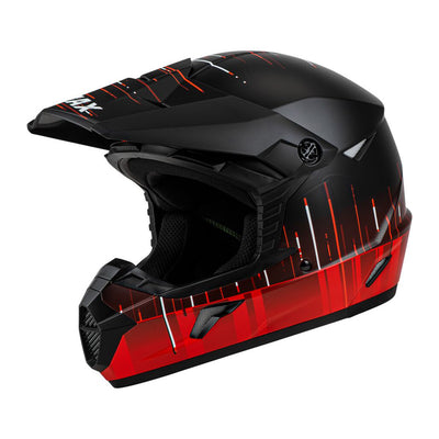 GMAX MX-46 Frequency BMX Race Helmet-Matte Black/Red