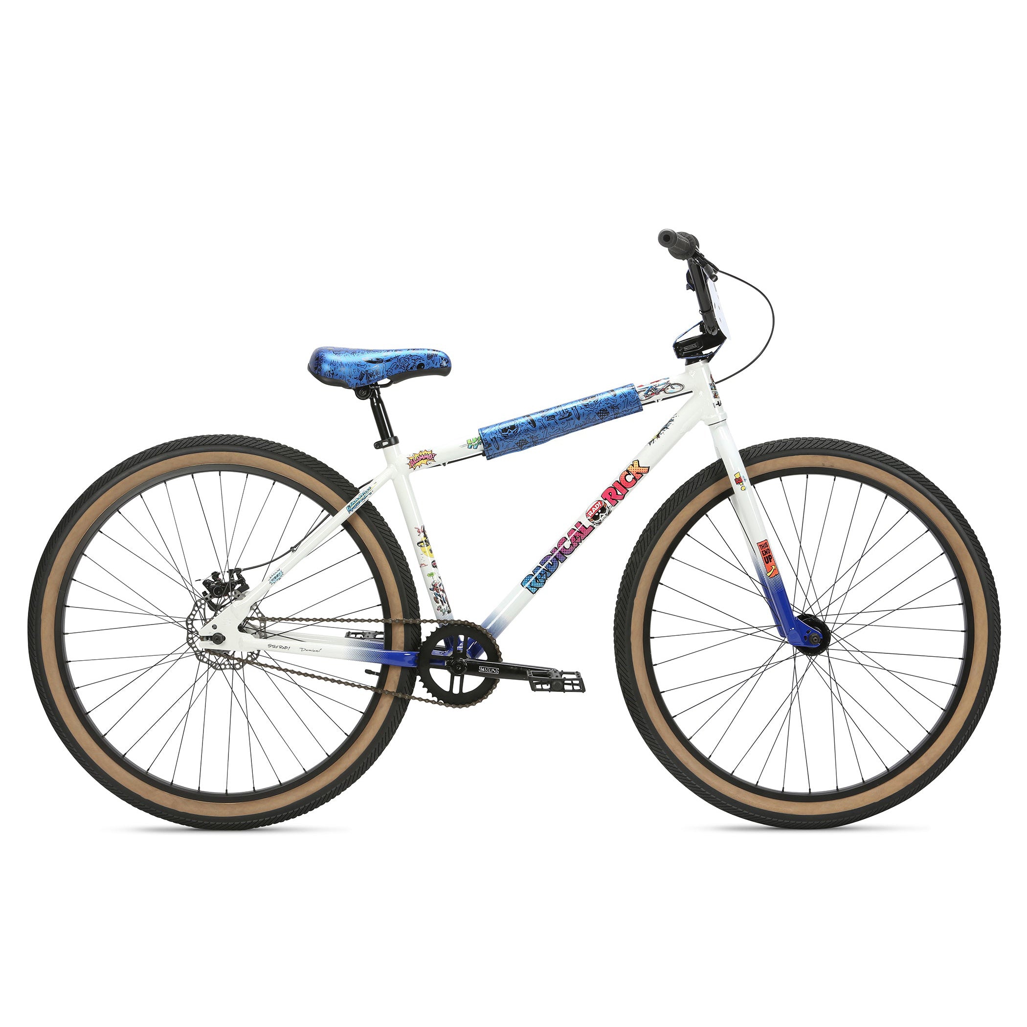 harley davidson bmx bicycle Haro Radical Rick 29in Freestyle Bike-White – J&R Bicycles, Inc Guide Series™ Tackle Bag Rear alloy V Color:Panda bg lt spinning reel