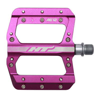 HT AE12 Platform BMX Pedals-Purple
